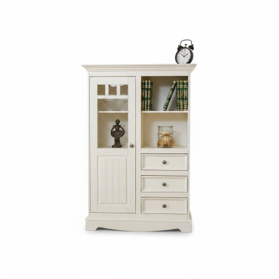Landhaus Kommode Schrank Regale Echtholz Hochschrank Regal Bücher Bar Schränke