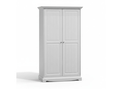 Landhaus Garderobe Schrank Mehrzweck Kleiderschrank Holz Schränke weiß