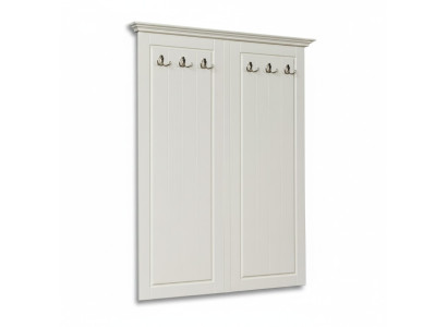 Landhaus Stil Kleiderständer Wand Garderobe Holz Garderoben Aufhänger Weiß Neu