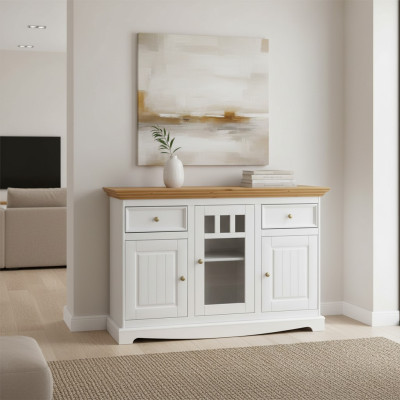 Anrichte Massive Kommode Schrank Möbel Kommoden Echtholz Schränke Neu Sideboard