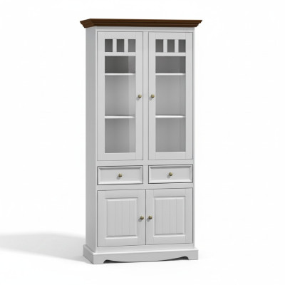 Vitrine Möbel Glas Schrank Vitrine Klassische Eckvitrine Eckschrank Glas Holz