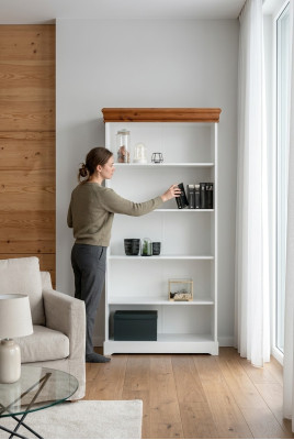 Design Bücherregal Wandregal Regal Bücherschrank Wohnwand Wohnzimmer Wand Regal