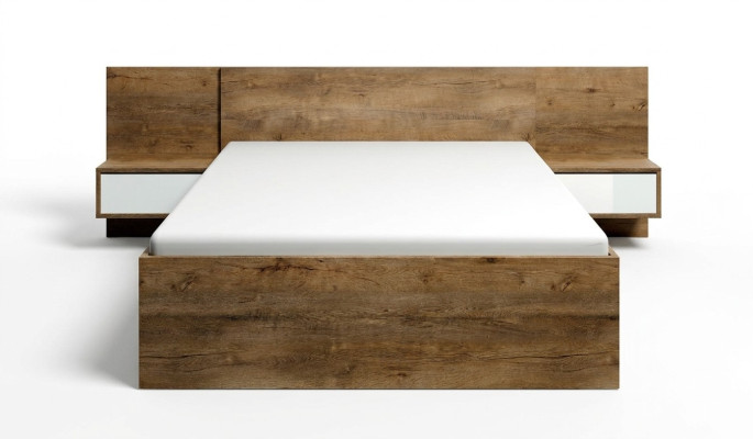 Ložnice Moderní Dřevěný Nábytek Nová Manželská Postel Potah Design Luxus Dvoulůžkové Hotelové Postele