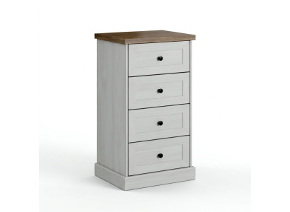 Landhaus Stil Möbel Hoch Kommode Schrank Designer Schränke Weiß Sideboard