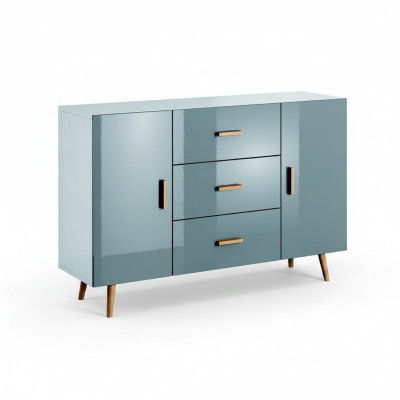 Komoda Brillo, dřevěné komody, skříň, sideboard, obývací pokoj, vysoká skříň, příborník.