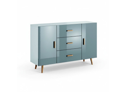 Komoda Brillo, dřevěné komody, skříň, sideboard, obývací pokoj, vysoká skříň, příborník.