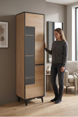 Obývací pokoj Návrh Skříně Skleněný Nábytek Moderní Vitrína Skříň Vitríny Nové