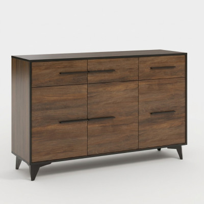 Komoda Návrhář komod Komodní skříň Skříň Design Dřevo Regál Hnědý