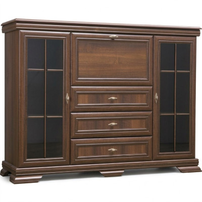 Wohnzimmerschrank 158cm XXL Low Boards Anrichte Holz Kommode Sideboard Kommoden