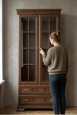 Vitrinen Vitrinenschrank Schrank Glasschrank Kommoden Bücher Klassische Vitrine