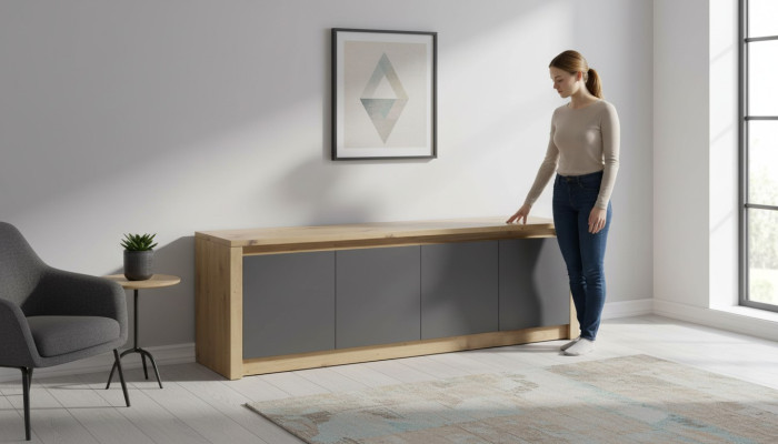 Designer RTV komoda se zásuvkami Side Low Board skříň nástavce Luxus Wohn TV.