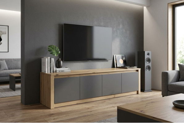 Designer RTV komoda se zásuvkami Side Low Board skříň nástavce Luxus Wohn TV.