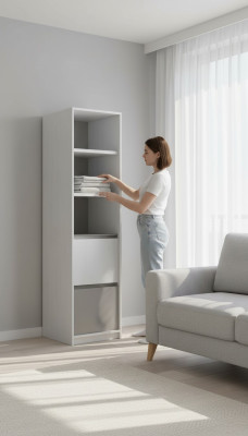 Bücherregal Regal Holz Hänge Regale Standregal Holz Ablage Ablagen Schmal Neu