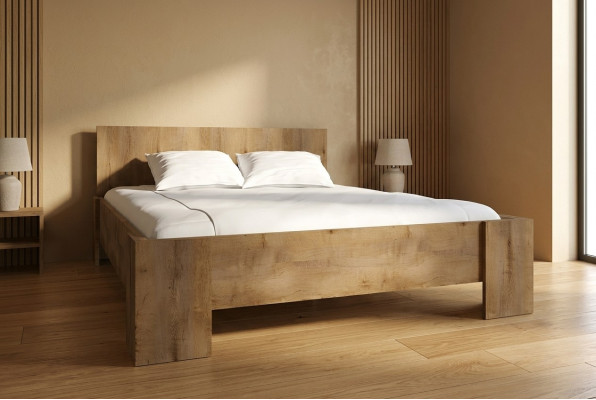 Schlaf Zimmer Holz Luxus Design Bett Polster Doppel Hotel Betten Ehe 180x200cm