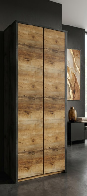 Schlafzimmer Schränke Holz Möbel Schrank Landhaus Kleiderschrank Design Braun