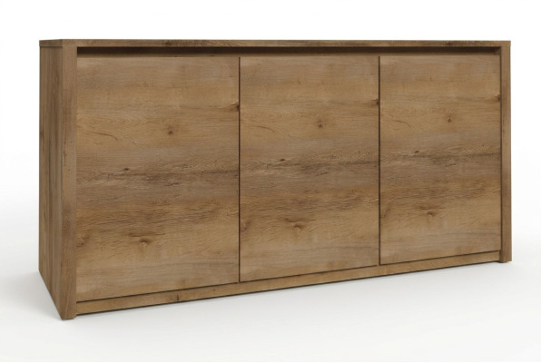 Moderní komoda ze dřeva Sideboard Kommoden skříň na obývací pokoj 130 cm XL Low Boards.