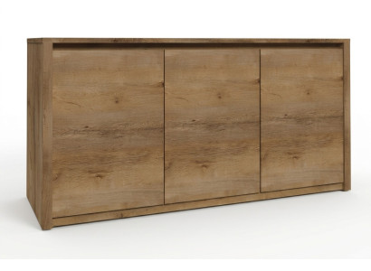 Moderní komoda ze dřeva Sideboard Kommoden skříň na obývací pokoj 130 cm XL Low Boards.