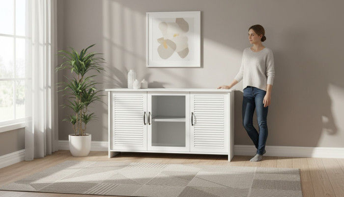Wohnzimmerschrank TV Schrank Lowboard TV Möbel Schränke Sideboard rtv Kommode