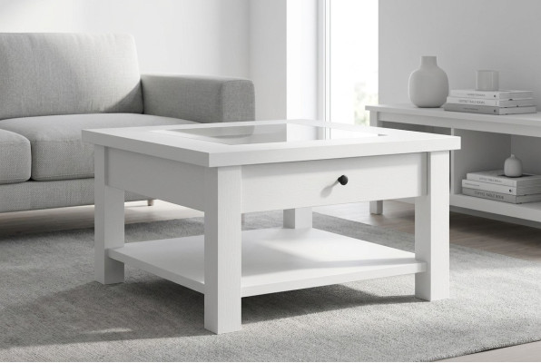 Holztisch Couchtische aus Holz massive wohnzimmer möbel 93x93cm tische massiv