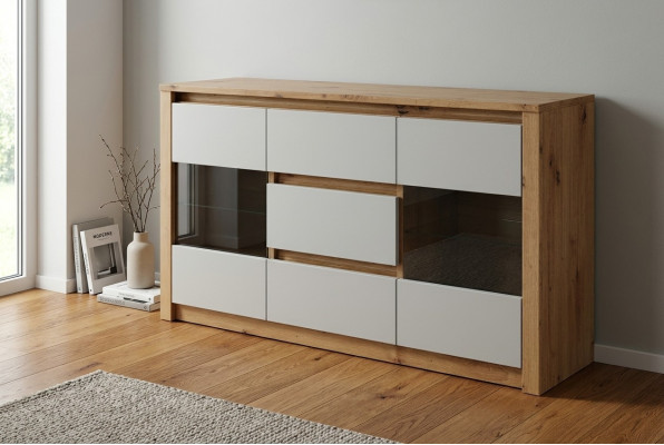 Wohnzimmer Regal Holz Luxus Möbel Designer Sideboard Anrichte Board Schrank Neu
