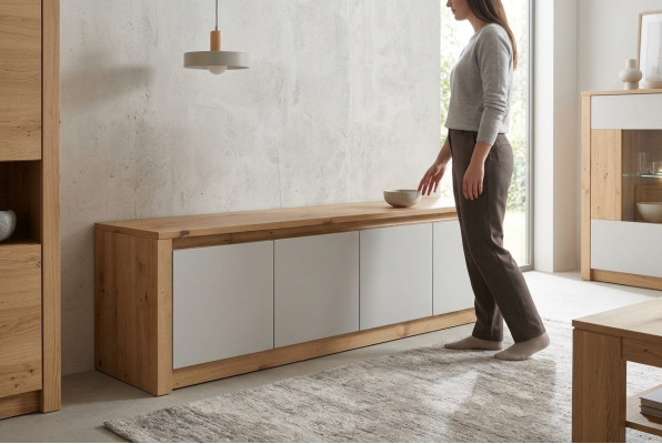 Wohnzimmer Kommode Sideboard RTV Schrank Wand TV-Schrank Couchtisch Neu