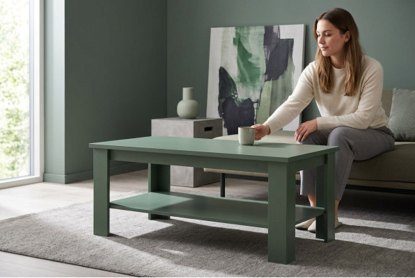 Massive Möbel Beistell Tisch Couchtisch Kaffeetisch Holz 120x60cm Neu Tische
