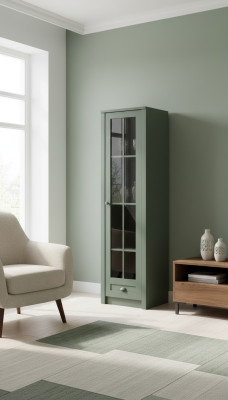 Obývací pokoj Design Skleněné Skříně Nábytek Moderní Vitrína Skříň Vitríny Nový