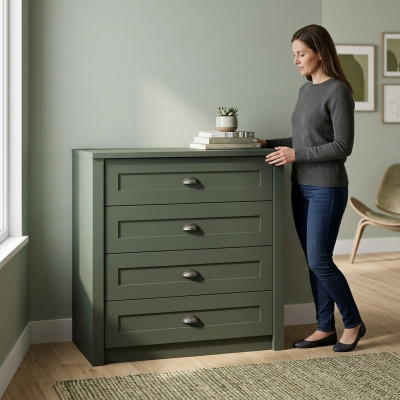 Designer Kommode Massivholz Kommoden Schrank Schränke Holz Sideboard Möbel Neu