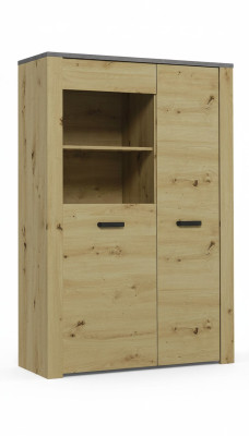Vitrine Design Wohnzimmer Schrank Bar Anrichte Landhaus Vitrinen Holz Schränke
