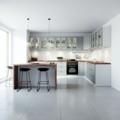 Einbau Küche Design Küchen Glas Schränke Unterschränke Design Holz Maßfertigung