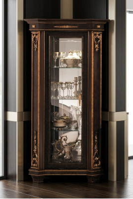 Vitrine Schrank Klassische Vitrinen Wohnzimmer Schränke Deko Anrichte Neu