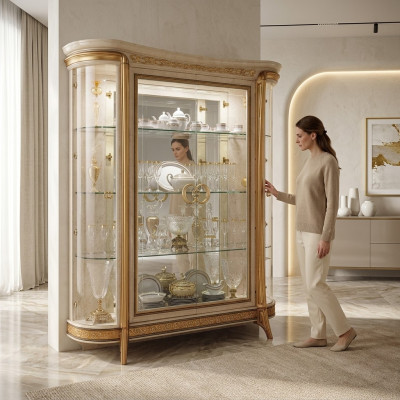 Vitrínová skříň Vitríny Skříně Obývací pokoj Design Italský nábytek Nový