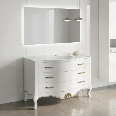Waschtisch Klassischer Schrank Waschbecken Unterschrank Italienisches Badezimmer