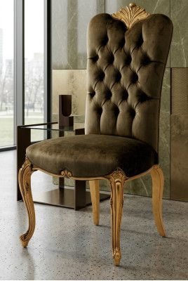 Designer Lehn Sedací křeslo luxusní jídelna 1x židle židle čalounění textil Moderní