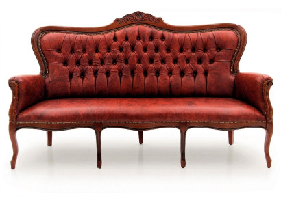 Sofa Dreisitzer Couch Polster Design Sitz Sofas Zimmer Möbel Leder 3er Klassisch