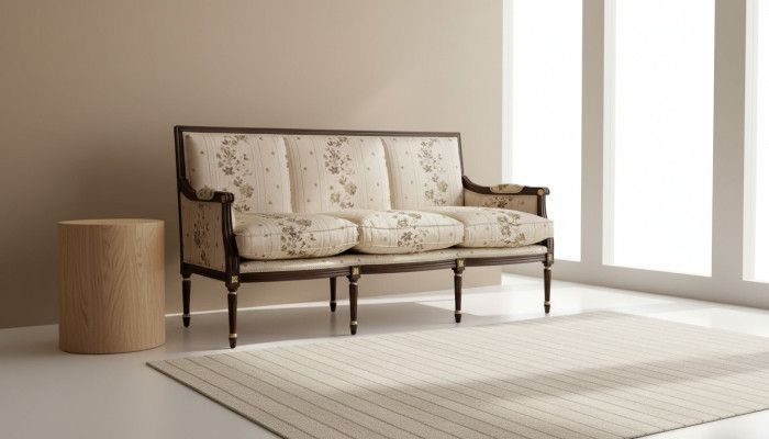 Design Polster Luxus Sitz Sofa Couch Textil Sofa 3 Sitzer Textil Dreisitzer