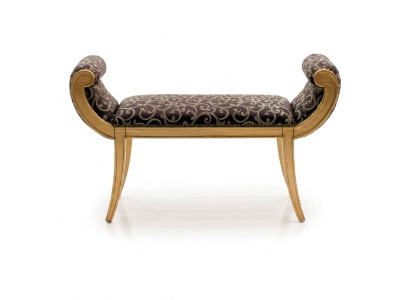 Hocker Polsterhocker Fuß Ablage Möbel Wohnen Sitzbänke Sitz Textil Klassisch