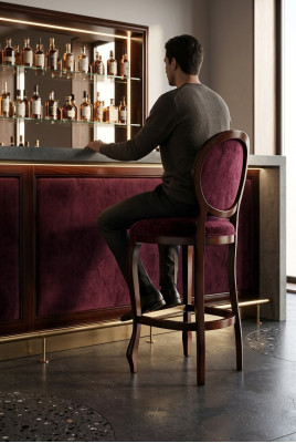 Barhocker Stuhl Sessel Bar Hausbar für Theke Tresen Barschrank Klassisch Möbel