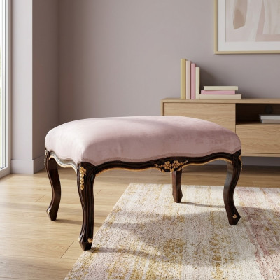 Ottomane Chaiselounge Sedací lavice Designový textilní Hocker | Pohovka s nožičkami, Heller | Přistavovací taburet