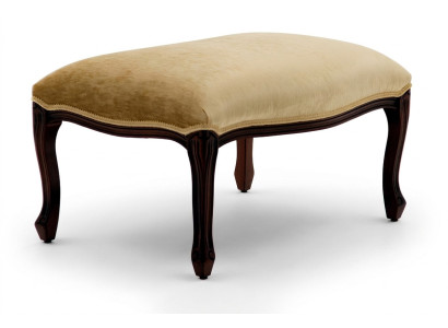 Wohnen Sitzbänke Sitz Textil Beige Design Hocker Polsterhocker Fuß Ablage Möbel
