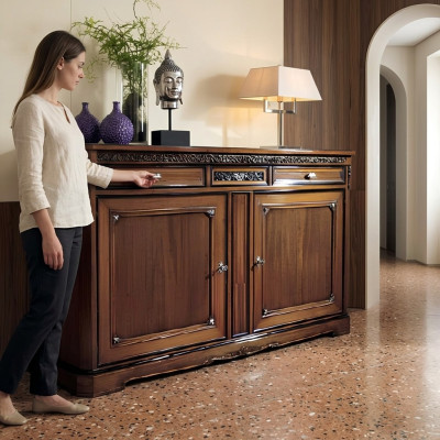 Italienische Möbel Wohnzimmer Holz Möbel Neu Sideboard tv Lowboard rtv Schrank
