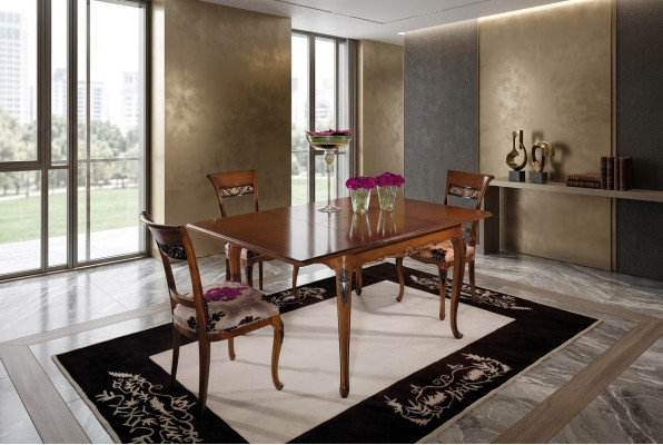 Jídelní stoly nábytek 110x110cm stoly dřevo Pokoj Design jídelní stůl dřevo stůl Klasický