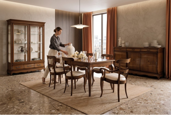 Möbel Einrichtung Gruppe Tisch + 6 Stuhl Set 7tlg. Esstisch Garnitur Esszimmer