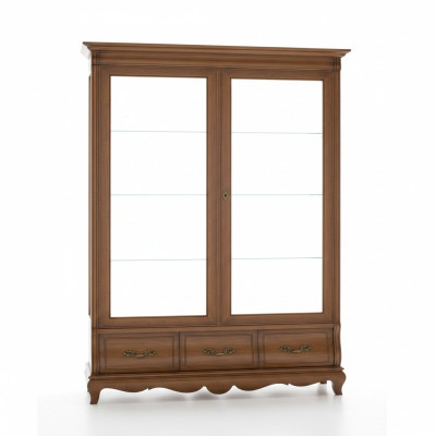 Klassische Regale Schränke Einrichtung Vitrine xxl Glasschrank Anrichte Möbel
