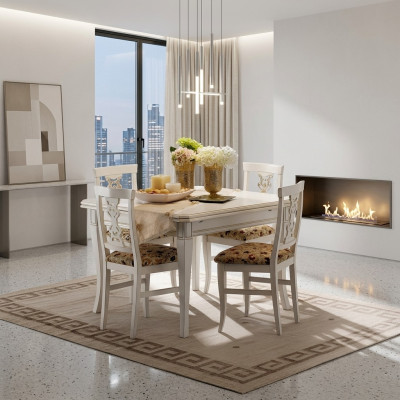 Nábytek Nábytek Stoly Masivní dřevo Stůl Nový Luxusní jídelní stůl Italský design