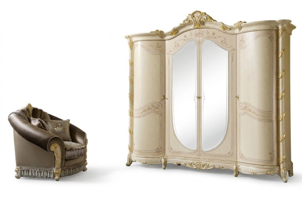 Möbel Barock Neu Klassischer Kleiderschrank Schränke Schlafzimmer Schrank Holz