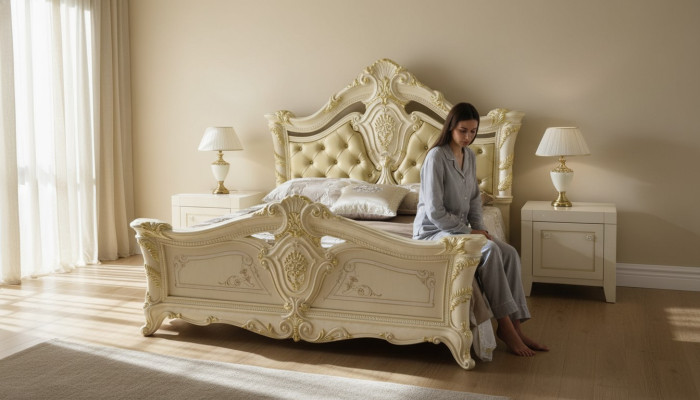 Schlafzimmer Luxus Bett Nachttisch Kommode Komplett Set Möbel Hotel
