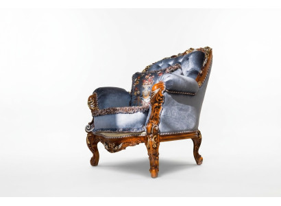 Design Luxus Klassische Lehnen Textil Sessel 1-Sitzer Sofa Polster Sofas Einsitzer