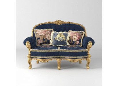 Chesterfield Sofa 2 osoby Polstrovací pohovka Sametová látka Dvousedadlový nábytek Nový