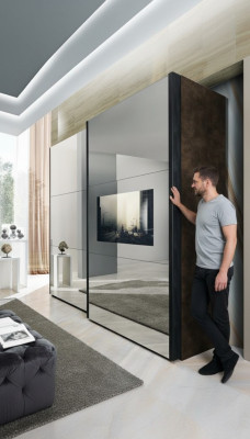 Schrank Massive Schlafzimmer Möbel Italien Echtholz Kleiderschrank Holzschrank